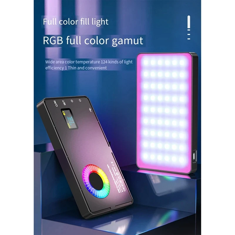 

Hot Rgb Led Video Fill Light 4000mah Battery Rechargeable Video Light Used For Photography Video Live Fill
