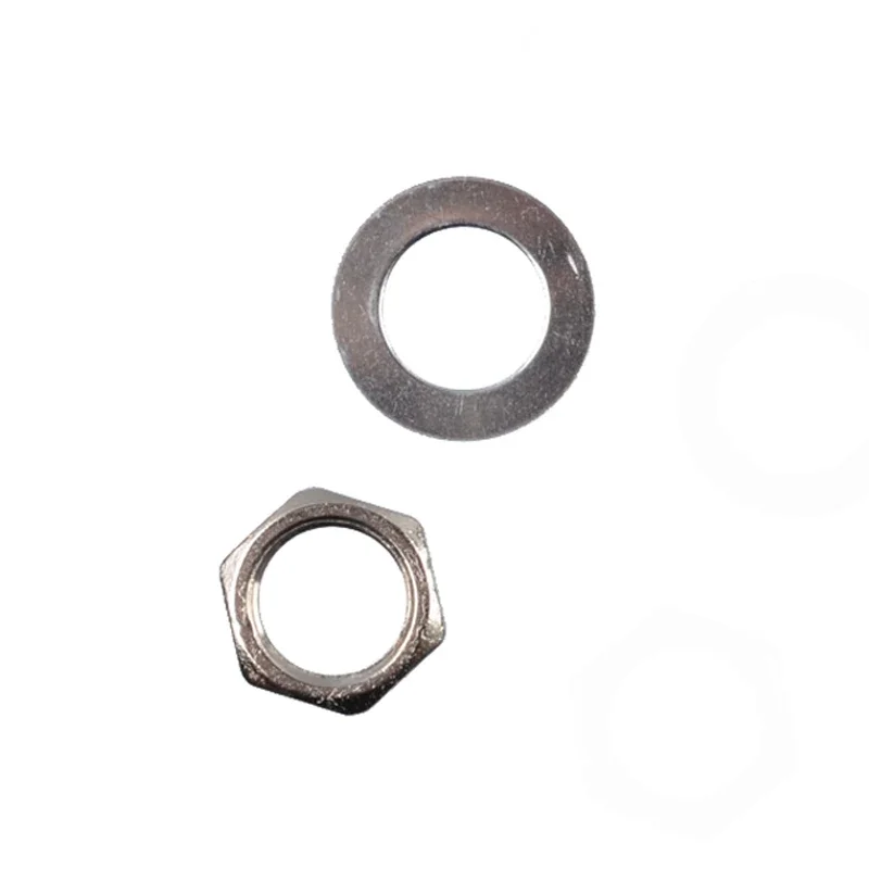 50 Sets 9mm Electric Bass Guitar Nut Washer For Input Output Jack,M9 Bass Guitar Socket Nut Gasket Silver Gold Black