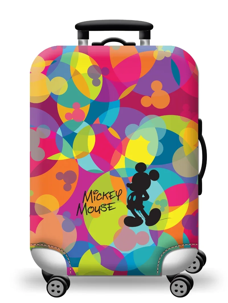 Disney Mickey Luggage Protective Cover Cartoon Thick Elastic Cartoon Suitcase Cover 18 To 32inch Trolley Case Travel Accessories