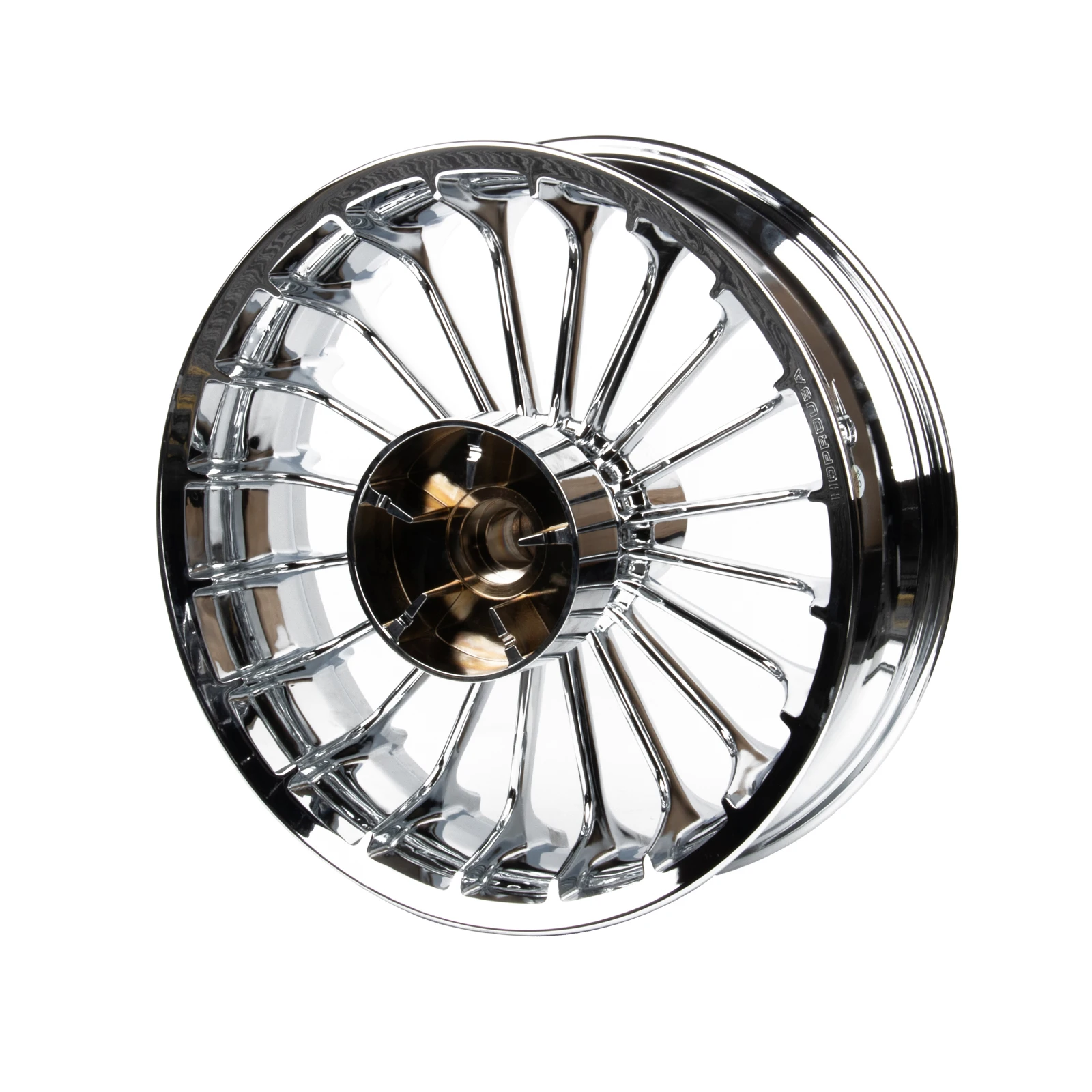 6061-T6 Aluminum Alloy18*8.5''Rear 21*5.5''Front Chrome Spokes Rims Wheels For Softail Fat Boy 2018-2024, Tubeless Wheel RimAme