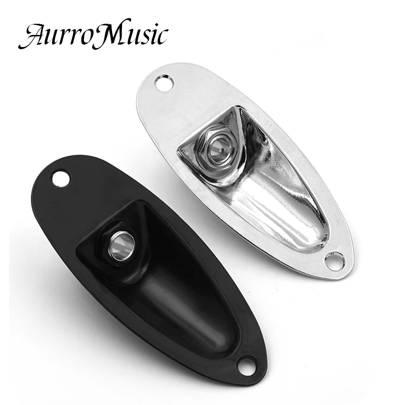 Electric Guitar Boat Style 1/4 Inch Mono Output Jack Plate 6.35mm Jack with Mounting Screws Multiple Types Available