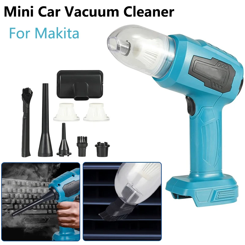 

Для Makita литий-ионный аккумулятор 18 В беспроводной мини-автомобильный пылесос многофункциональный пылесборник ручные перезаряжаемые электроинструменты