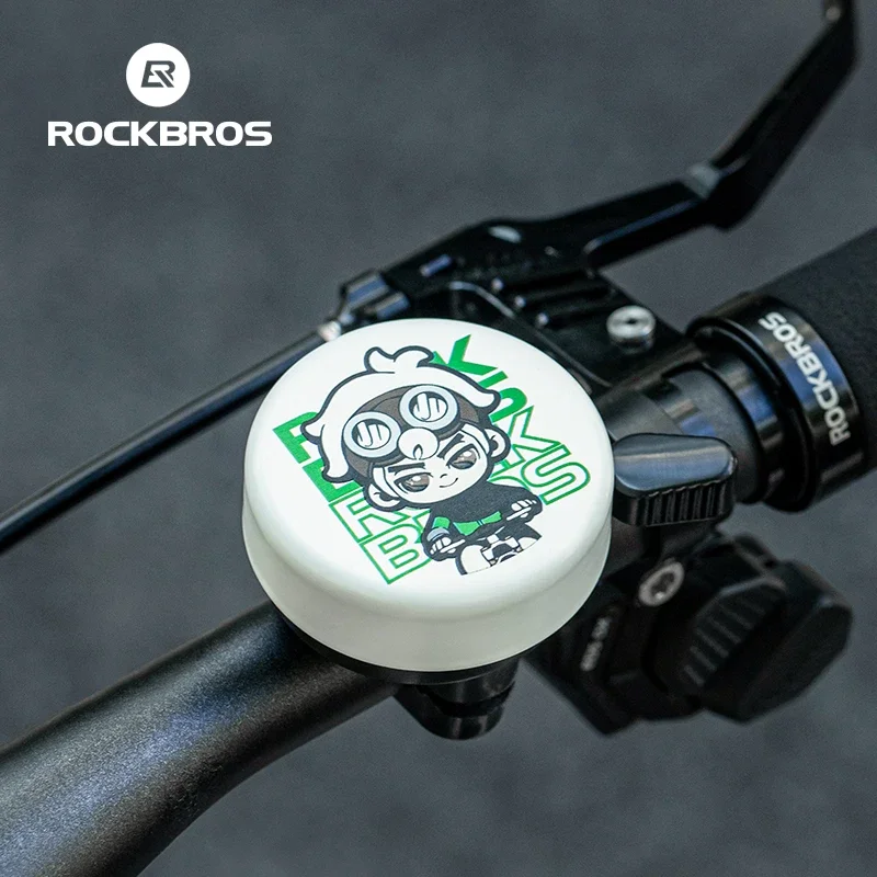 ROCKBROS Mini Bicycle Bell Lightweight Small Cycling Horn Safety Warning Alarm Cycling Handlebar Bell Ring Bike Bells Accessorie