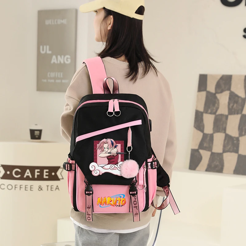 Sac à dos NarAA Anime pour filles et garçons, sac à dos de dessin animé pour enfants, sac à dos mignon pour étudiants et adolescents, sac de voyage pour femmes, sac à dos de retour à l'école