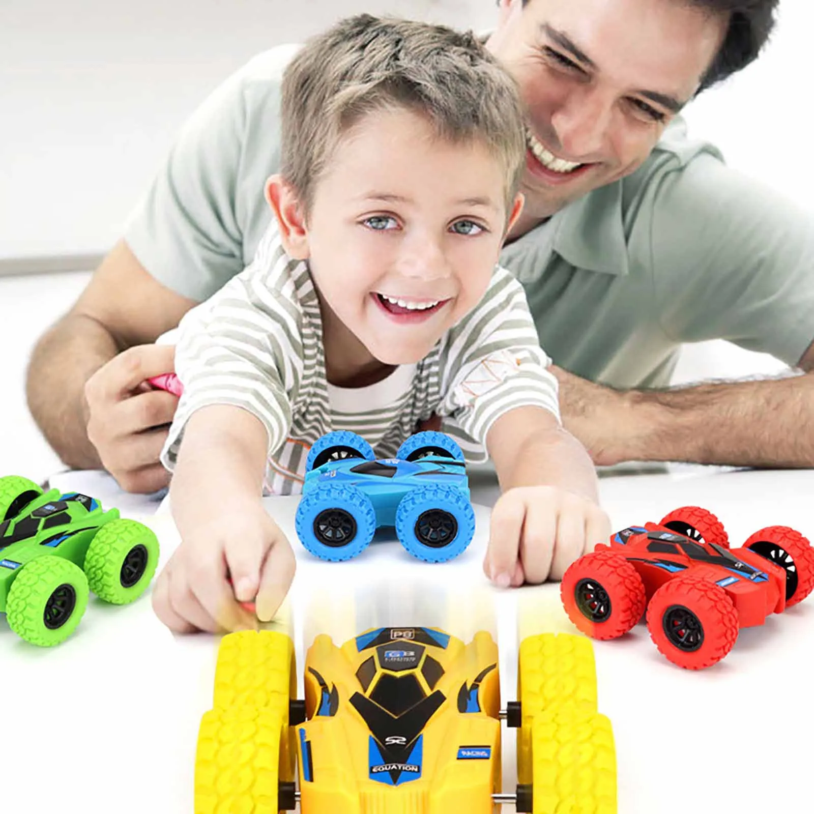 

Double-Sided Inertia Stunt Rolling Children'S Country- Stunt Toy Car Vehicle Small Car Model Stunt Pack Carrinho De Controle