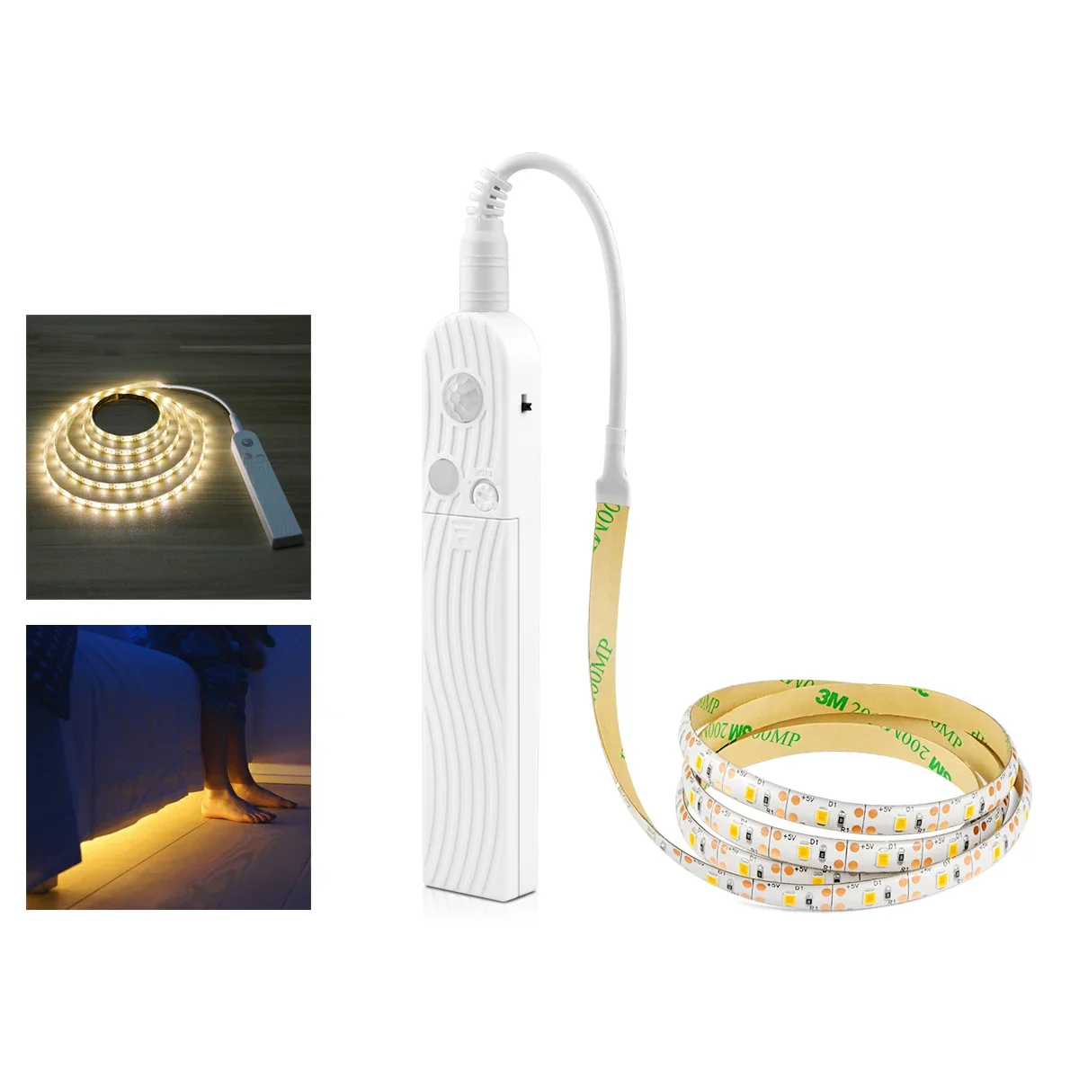 

Smart PIR Motion Sensor LED Strip 5V 2835 USB Port light Tape Waterproof for Home Kitchen Stairs Wardrobe Bed Side Decoration