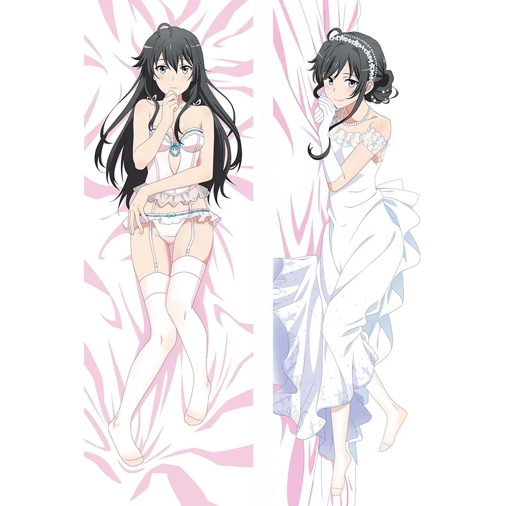 

Anime MyTeem Romantic Comedy SNAFU Dakimakura Hugging Body Pillow Case Yukinoshita Yukino & Isshiki Iroha Otaku Pillow Cover