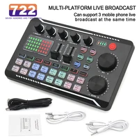 Tarjeta de sonido en vivo e interfaz de Audio con efectos mezcladores de DJ, cambiador de voz, mezclador compatible con Bluetooth, transmisión en vivo, canto