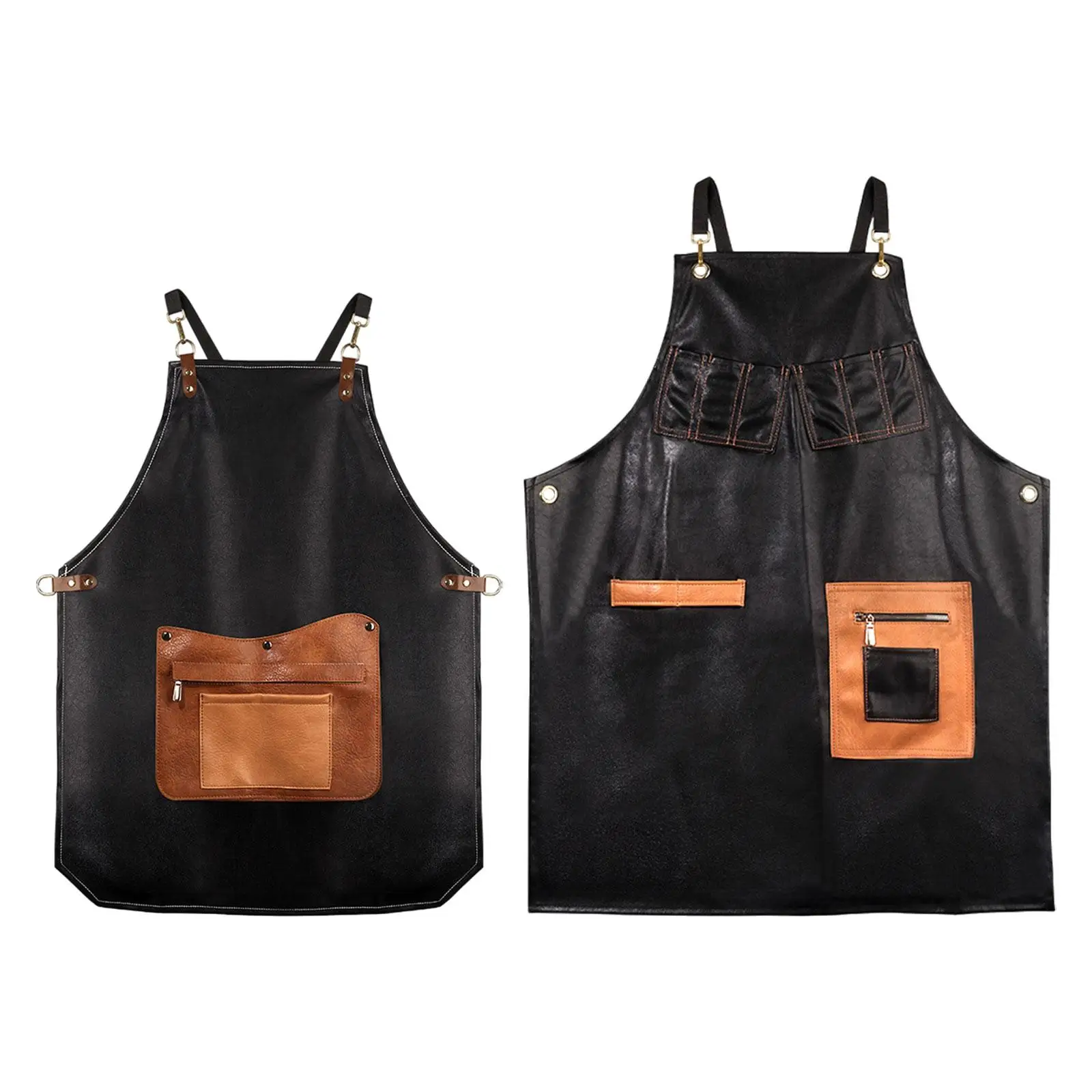 Leather Apron for Men Artist Apron Adjustable Bib Apron Chef Apron for Pottery