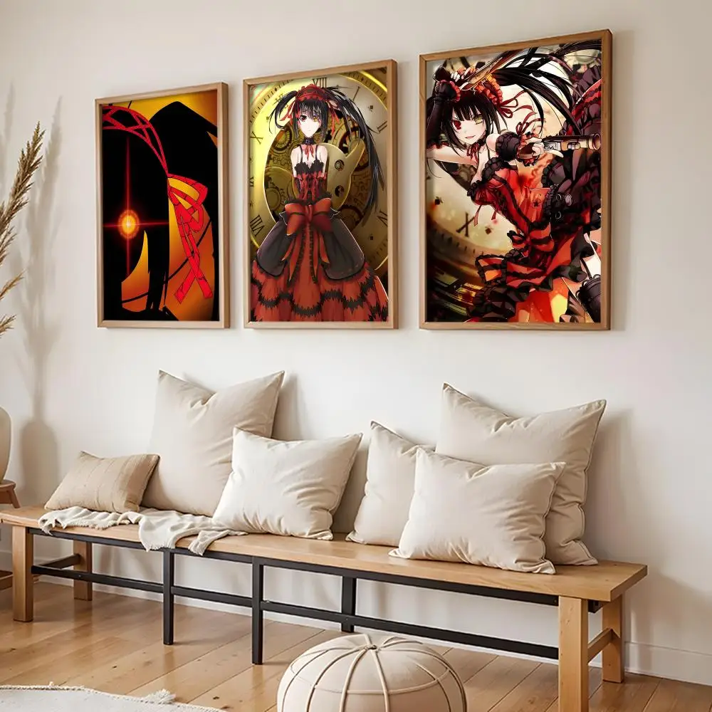 D-Date A L-Live Anime Poster Stickers HD Painting Self-Adhesive Art for Bedroom Living Room Home Decor Modern Wall Decals Gift