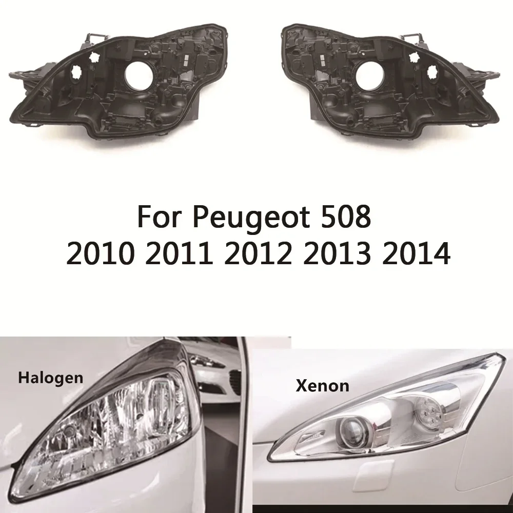 

HTTCY For Peugeot 508 2010 2011 2012 2013 2014 Headlight Base Headlamp House Car Rear Base Auto Headlight Back House