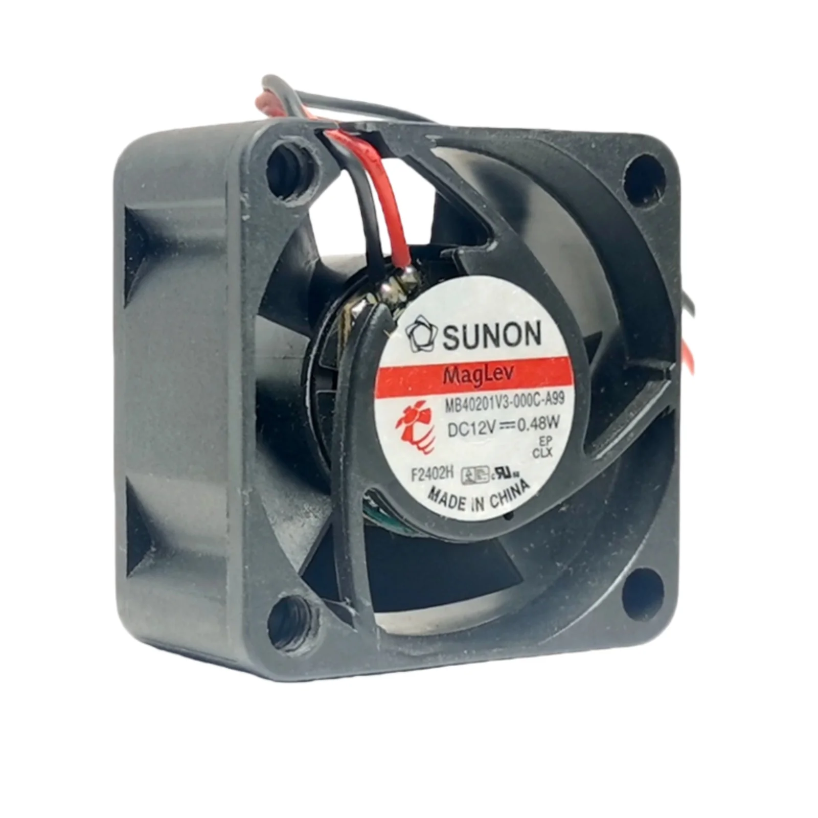 for Sunon MB40201V3-000C-A99 40x40x20mm MagLev Fan 12V 0.04A 5200RPM 6.3CFM 18dBA - Ultra-Quiet Magnetic Bearing for Medical/Lab
