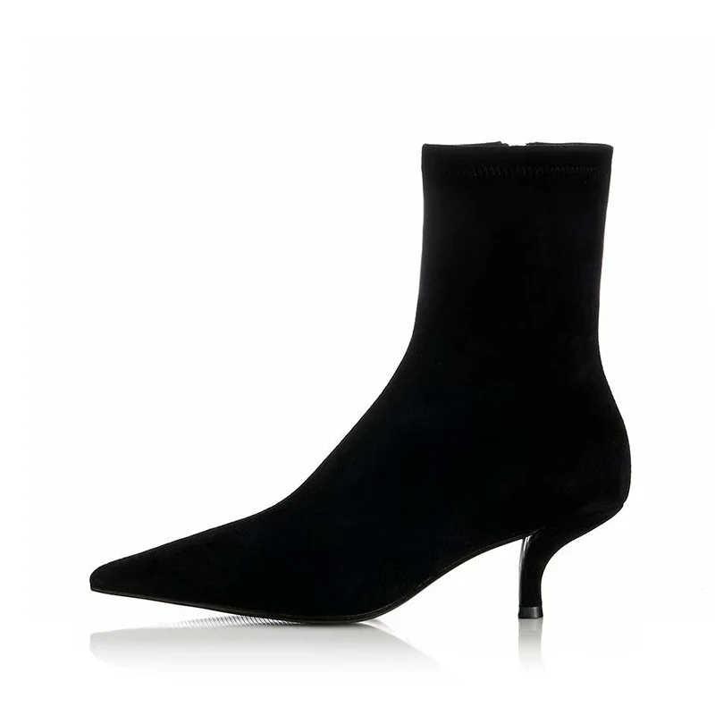 

Женские кожаные ботильоны с острым носком и удобной посадкой, стильный дизайн, подходящий для офисной повседневной носки, вечеринок
