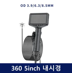 3.9 6mm Articulating Borescope 2 Way 180 Degree Steering Industrial Endoscope 5