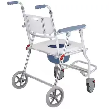 كرسي دش حديث متعدد الوظائف قابل للطي مع عجلات لمستلزمات علاج إعادة التأهيل لكبار السن