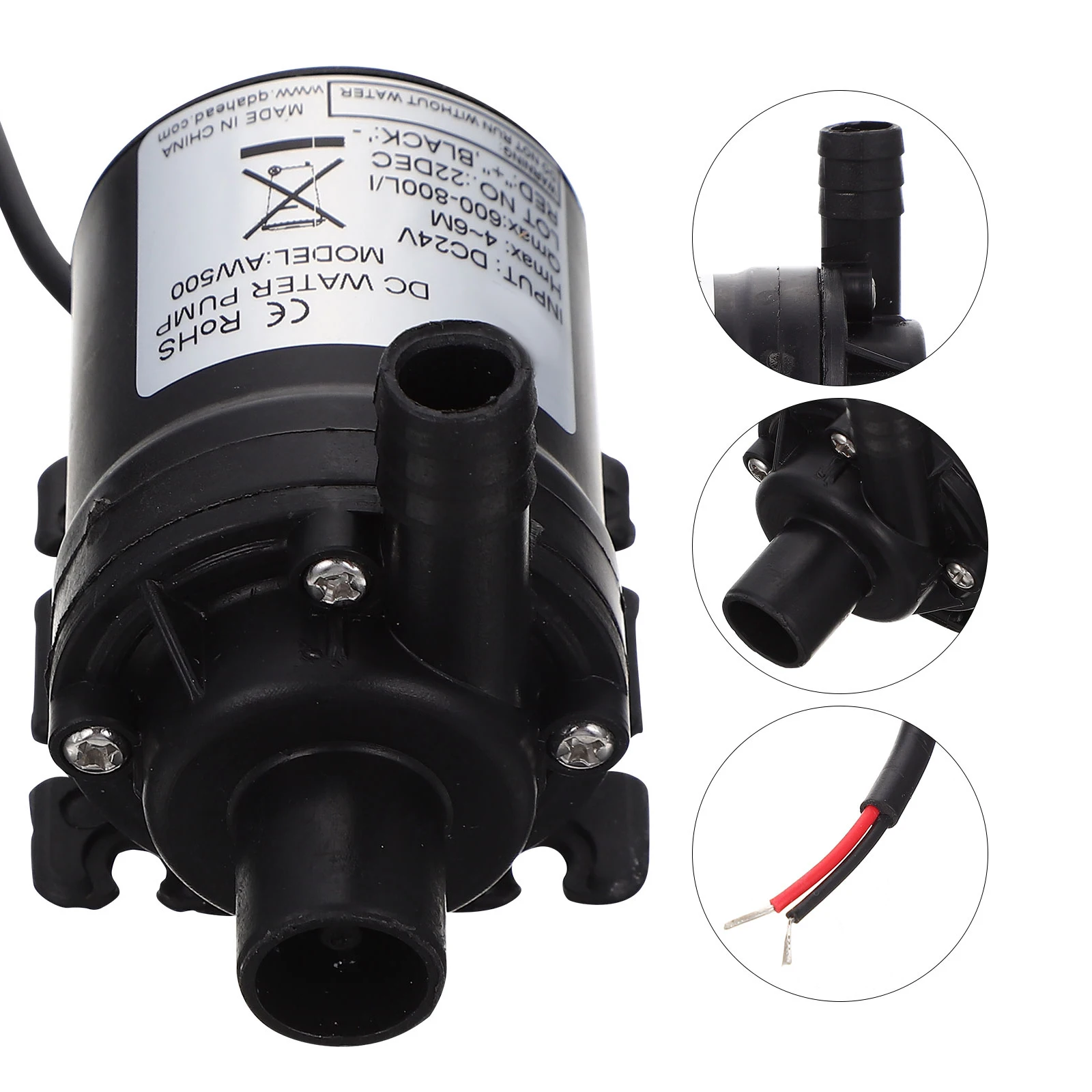 

Solar Booster Pump DC24V 60D Submersible Water Pump Silent Household Micro Dc For Hydroponic System Aquarium Water