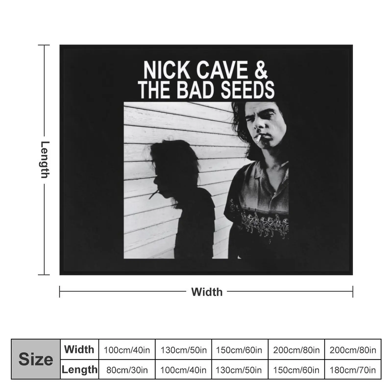 classic black nick cave Throw Blanket Decoratives Fashion Sofas Camping Blankets