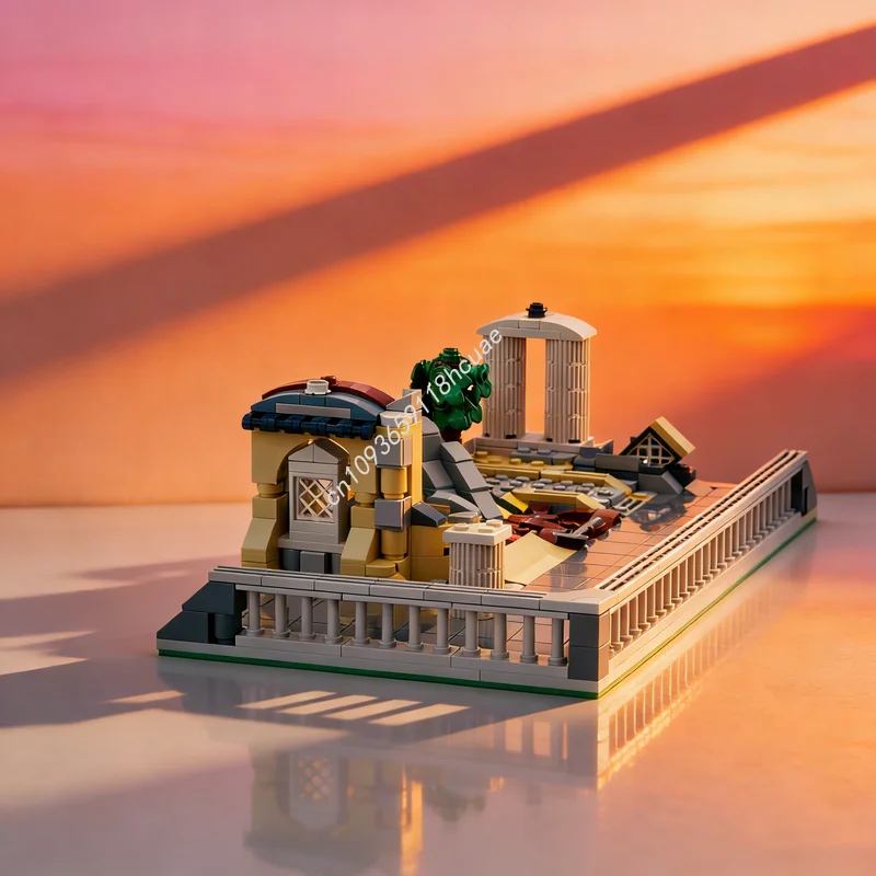 

399pcs MOC Modular Streetscape Ancient Ruins Model Building Blocks Construction Idea Brick Kids Christmas Gifts Toys Education