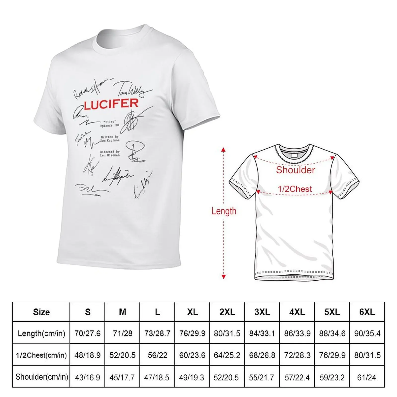 Lucifer Script T-Shirt oversizeds Louboutins t shirts for men graphic
