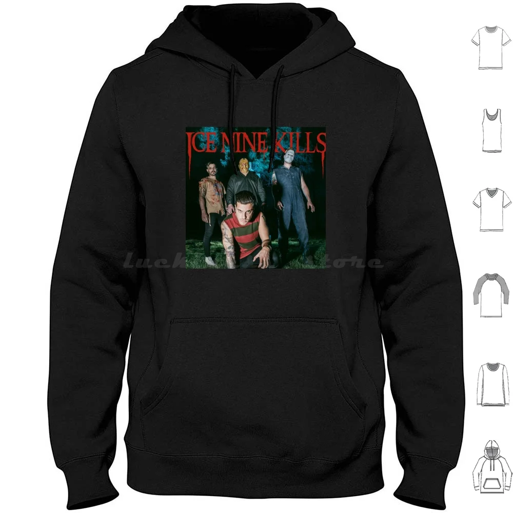 Berani Saja Ice Nine Kills Golokannnn9494 Hoodies Long Sleeve Ice Nine Kills Nine Metal Band Music Ice Kills Emo