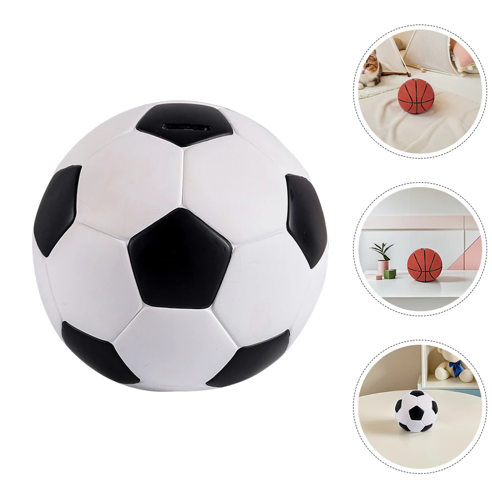 2 pezzi salvadanaio per palloni da calcio carino salvadanaio per bambini design a fessura larga salvadanaio per bambini per ragazzi contenitore per monete a tema basket