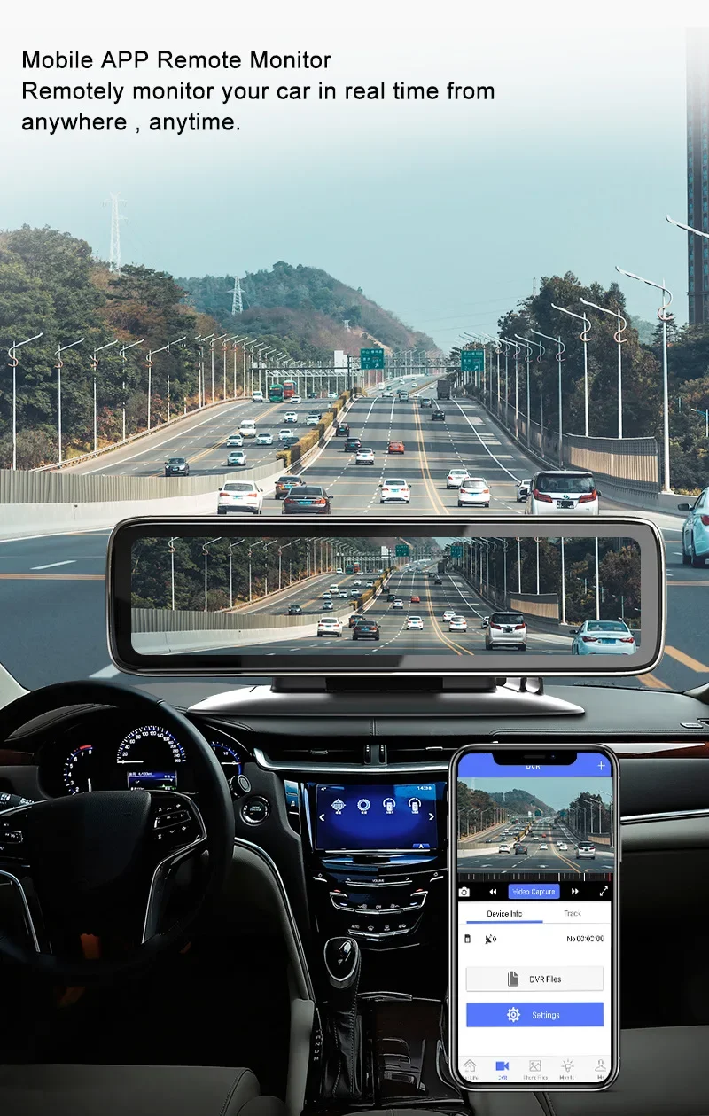 جديد 12 بوصة أربعة مسجلات تدفق الوسائط 4G مسجل قيادة كامل الشاشة الذكية مرآة الرؤية الخلفية أندرويد الملاحة