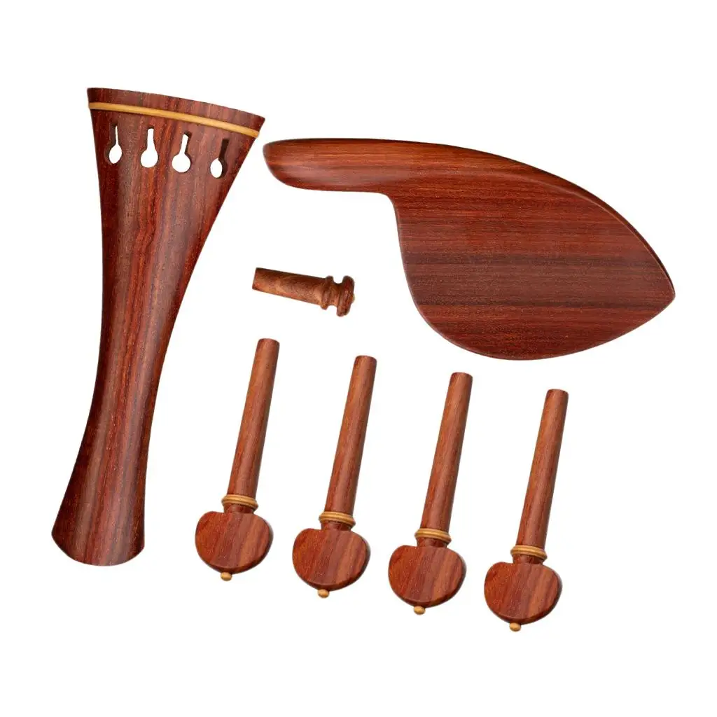 

4/4 Violin Tailpiece Violin Parts Full Set Durable Luthier Parts