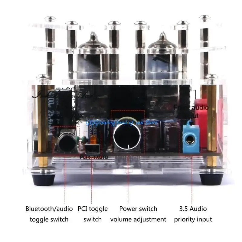 لوحة مكبر للصوت H9EB 35Wx2 DC12V وحدة مكبر صوت متوافقة مع البلوتوث