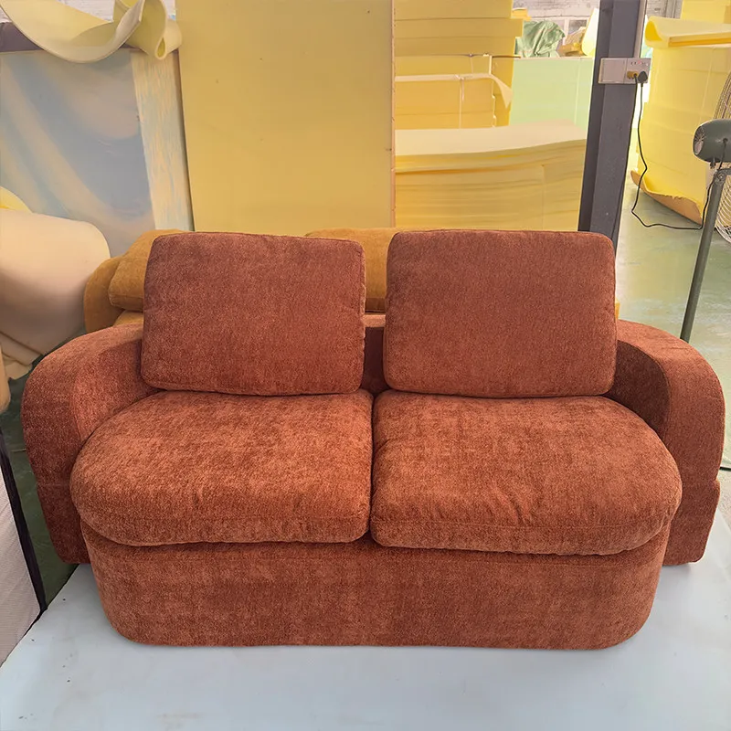 

Luxury 3 Seater Living Room Sofas Aesthetic Brown Bedroom Lounge Compressed Sofa Loveseat Sleeper Divano Moderno Furniture Home