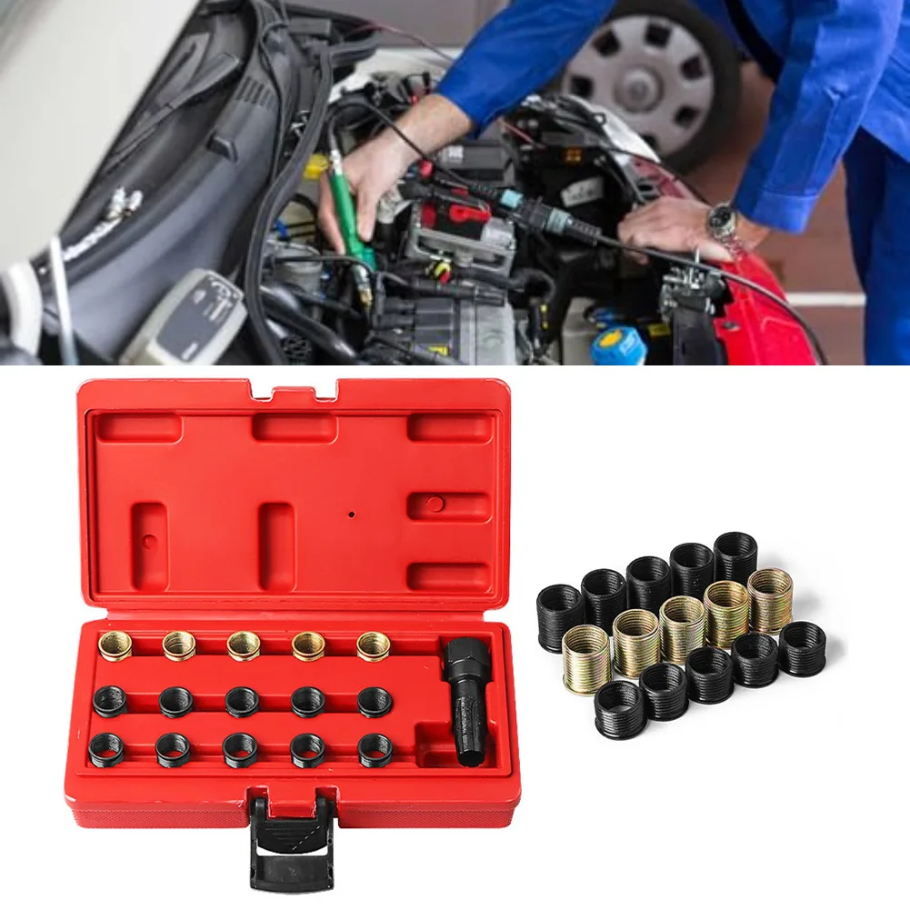 Kit de réparation de filetage d'étincelle pour M14x1.25, pour voitures et tondeuses à gazon, ensemble de réparation de filetage d'étincelle, accessoires de voiture, matériel
