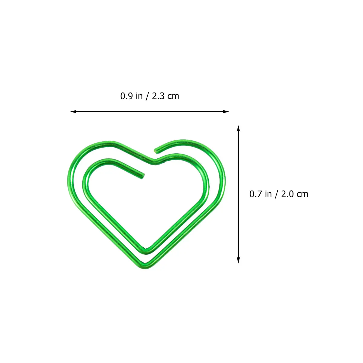 12pcs Heart-Shaped Paper Clips Premium Electroplated Metal Strong Clipping Force Colorful Creative Design For Note Photo