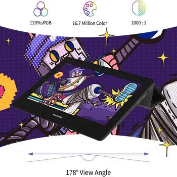 GAOMON PD1320 13,3-calowy przenośny monitor laminowany HD z gamą kolorów 86% NTSC, tablet graficzny do rysowania i malowania 12 best sales tablet ogniowy - №5