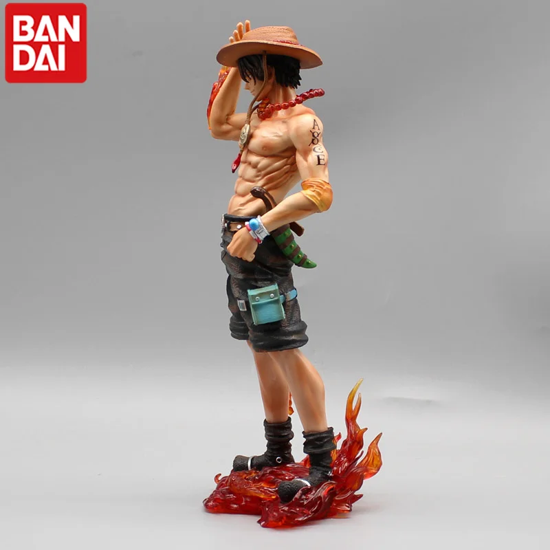 One Piece Edward nueva puerta Vulcan frutas quemadas alrededor de Portgas D Ace cuatro emperadores llama Base modelo de figuras de acción adornos juguete