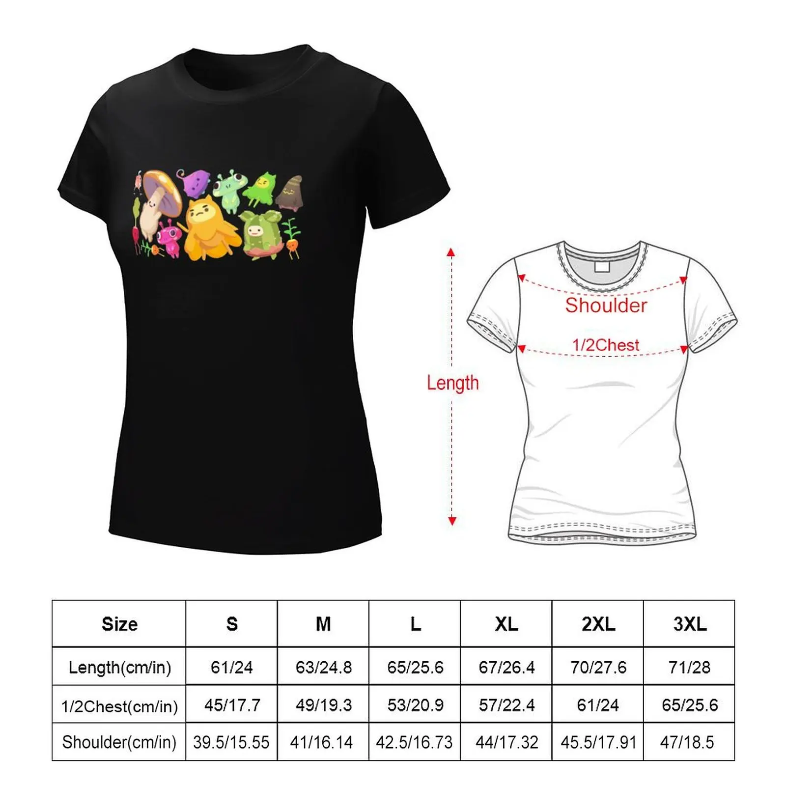 Ooblets Sticker T-Shirt aesthetic clothes shirts graphic tees Short sleeve tee Summer Women's clothing