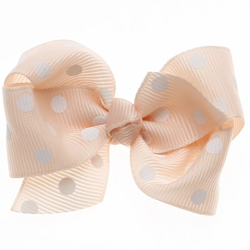 โบว์ติดผมลายจุด 3 นิ้ว 200 ชิ้น/ล็อต โบว์ติดผมขนาดใหญ่แบบบูติก กิ๊บติดผม ปิ่นปักผม เครื่องประดับผมสำหรับเด็กผู้หญิง โบว์สำหรับวันหยุด เครื่องประดับศีรษะ