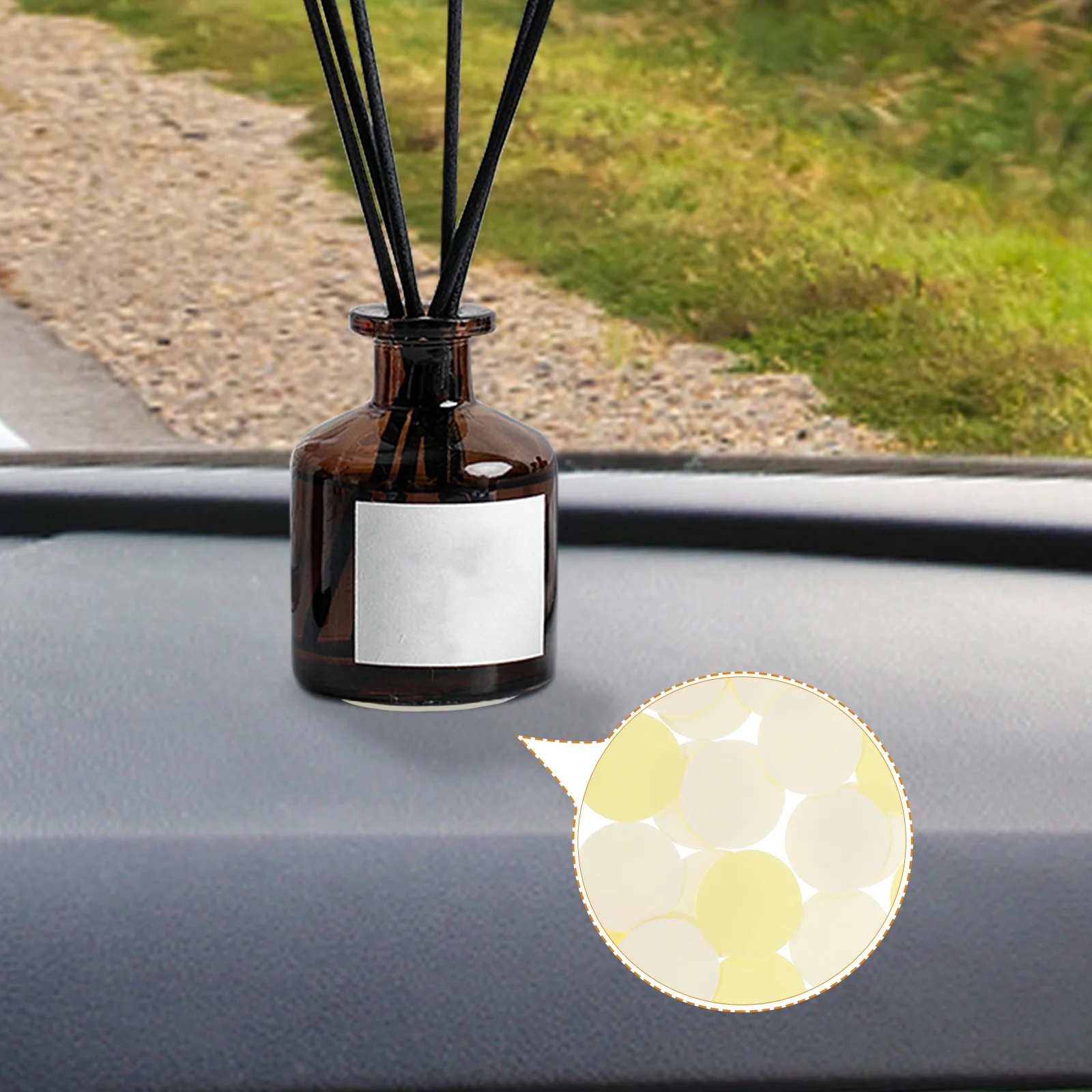 24 ชิ้น Little Base Self กาวเทปกลมสองด้านสําหรับรถสํานักงานพรมสติกเกอร์ติด Home Pad