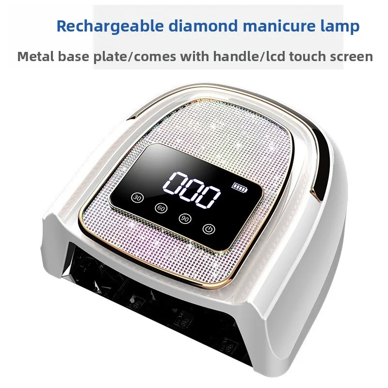 Wireless Portable UV LED Nail Dryer Built-in Reflective Liner Fast Curing Recharge Manicure Lamp For Salon Home
