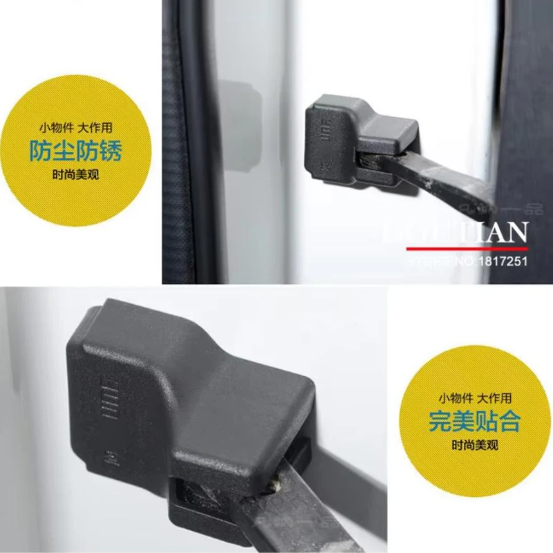 4Pcs 3D ABS chrome Car Covers Door Stopper Protection Cover For Kia Sportage 4 QL 2016-2022 Car Accessories