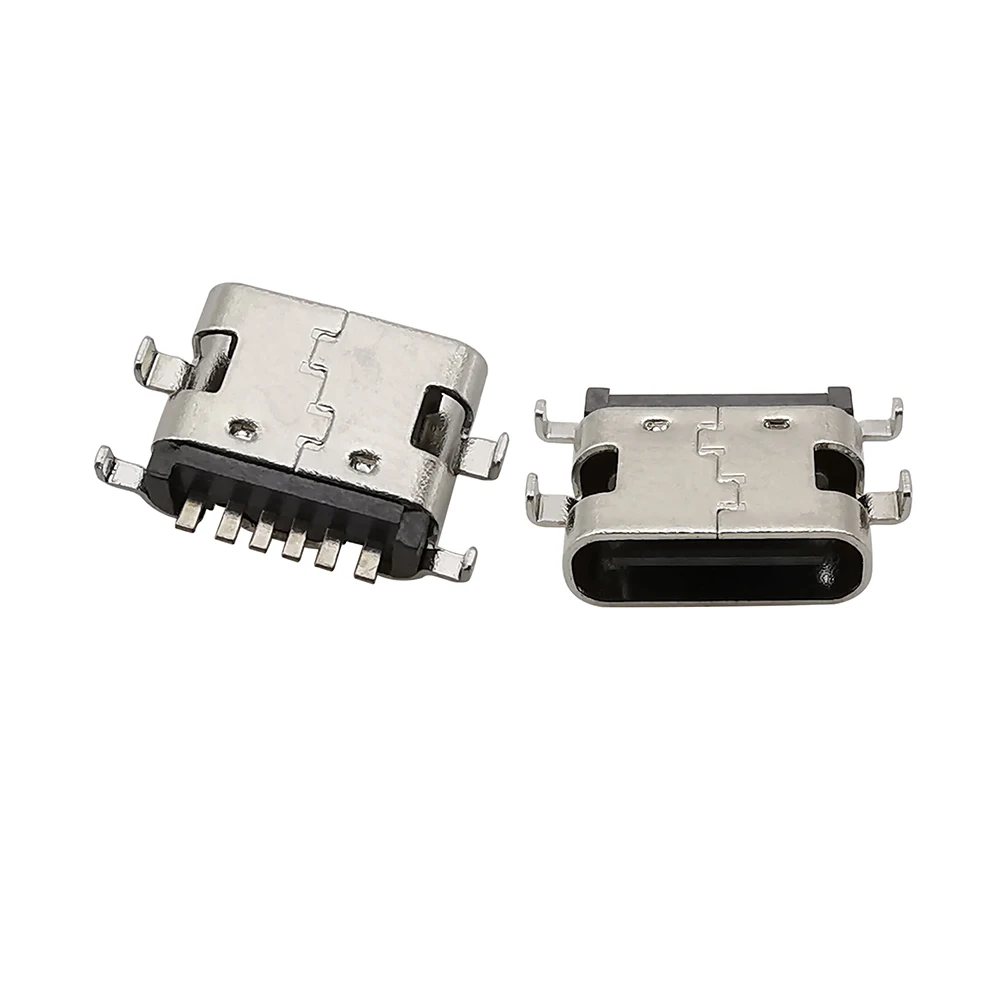 10Pcs USB Typ C Buchse 2P 6P 16Pin SMT Buchse Lade Port PCB Solder Stecker USB C – Detail 4
