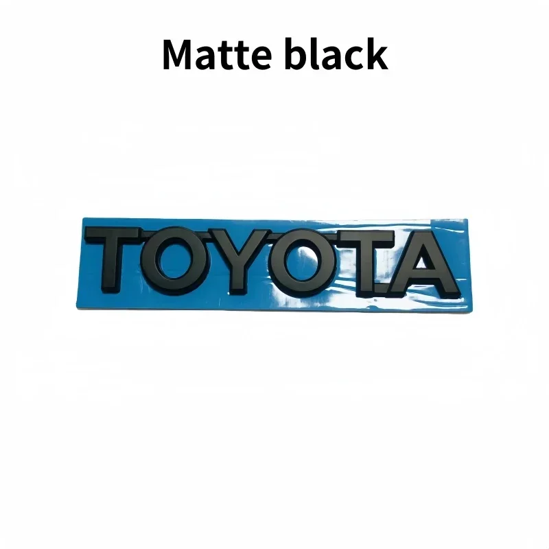 3D black Silver Car Trunk Tail Sticker Emblem Badge Decals Decoration For Toyota Corolla Camry Yaris Chr Auris RAV4 hilux logo view 3