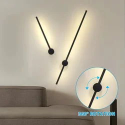 Modern 360° Rotation Led Wall Lamp Fixture Wall Sconce Light for Indoor Home Decor Living Room Bedroom Sofa Decoration Lamp