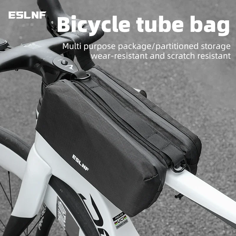 ESLNF Multifunction Bike Top Tube Phone Bag Front Frame Storage Mountain Bicycle Shoulder Bags Large-sized Bcycle Bag