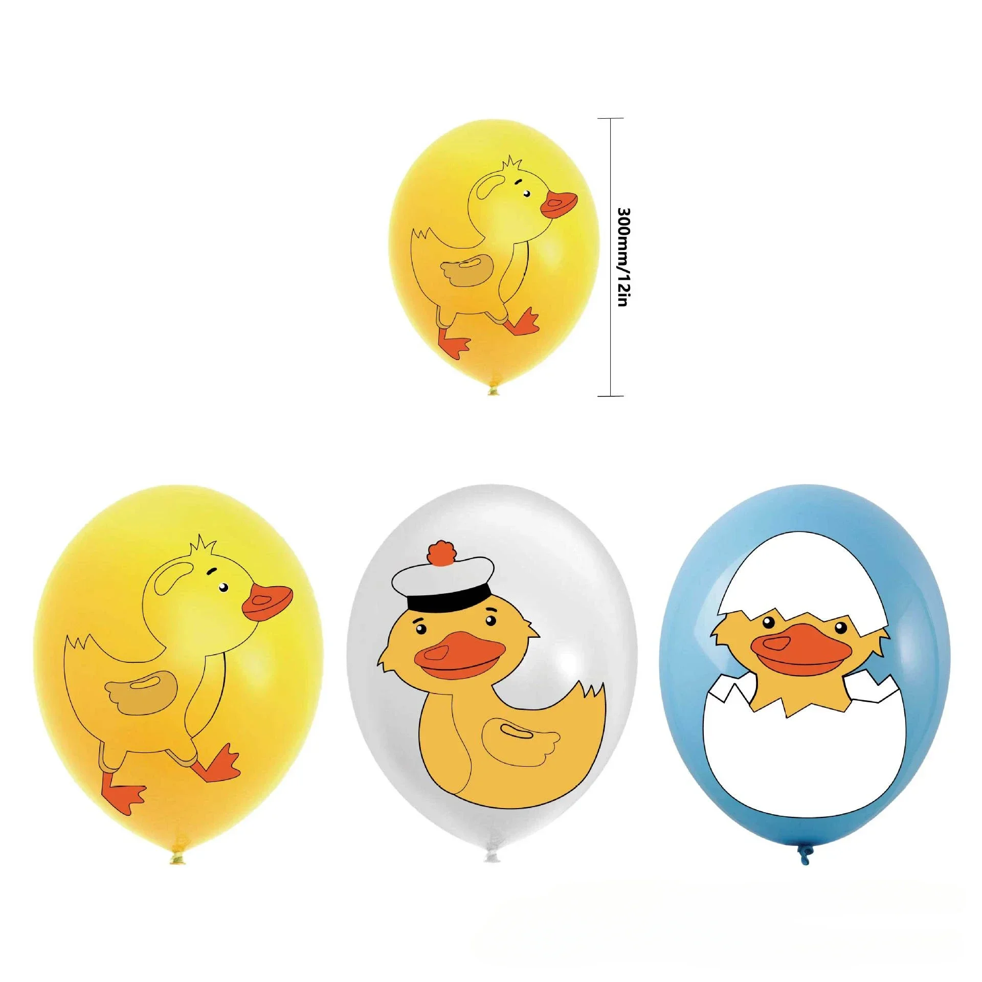 Yellow Duck Theme Birthday Decorations Set Cute Duck Balloon Cake Topper and Banner Little Yellow Duck Birthday Party Supplies