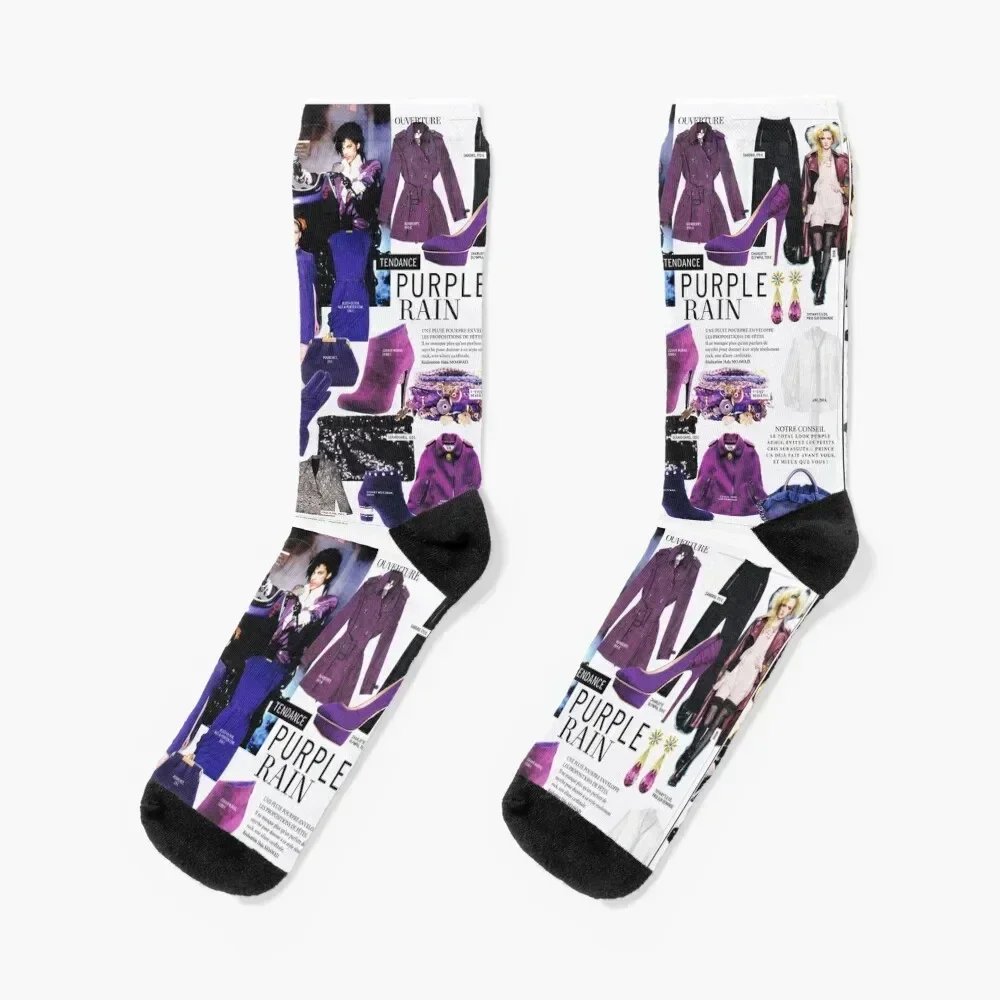 Purple Rain Collection Socks kids man Non-slip Socks For Man Women's