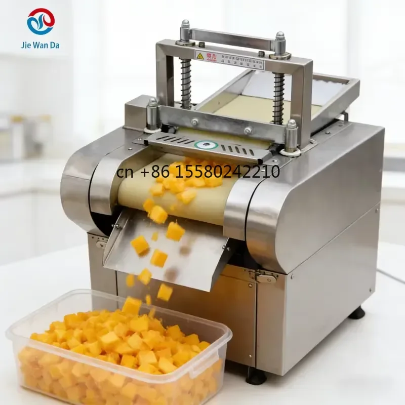 Professional Automatic Motor-Driven Dried Fruit Vegetable Slicer with Potato Cutting Capability for Industrial Use