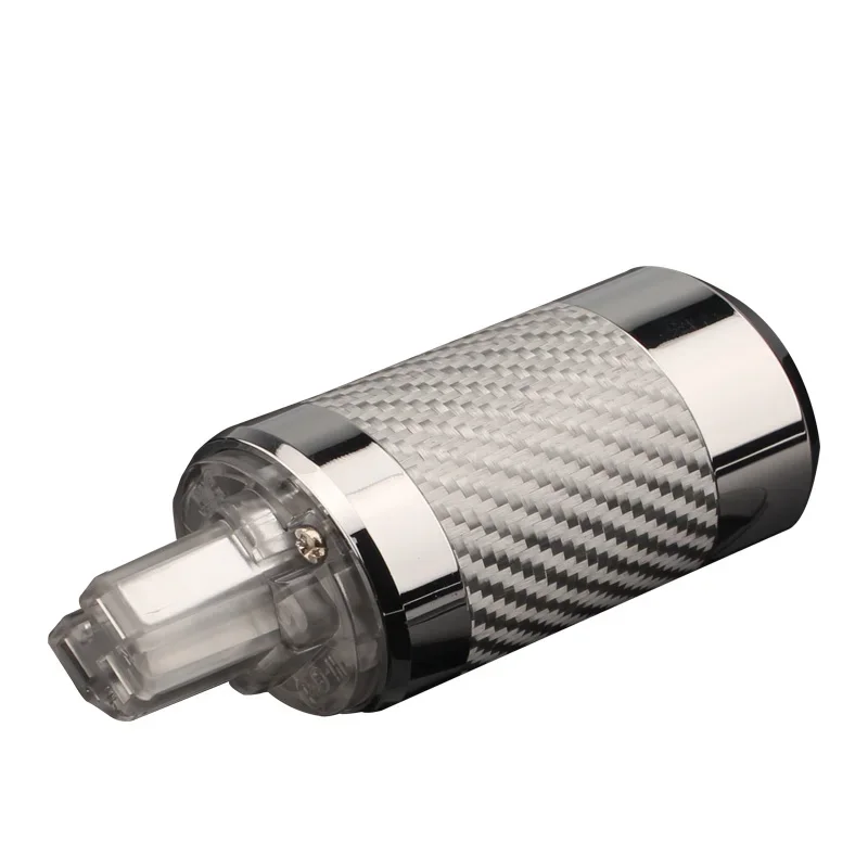 Hifi audio adapter us stecker kohle faser rhodiniert c13 iec stecker für verstärker cd ac stromkabel
