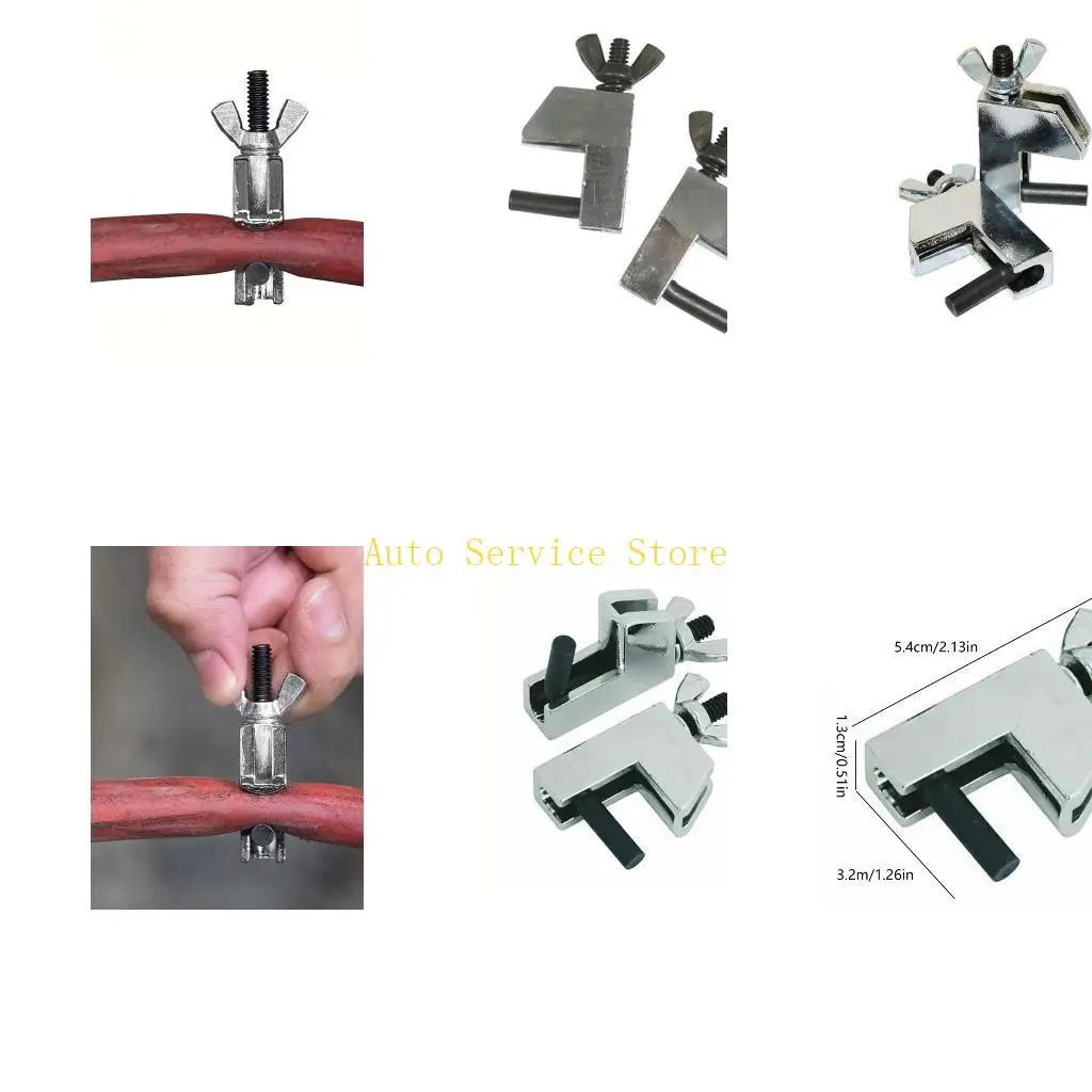 

462A 2Pcs Metal Brake Hoses Oil Hoses Pinchers Hose Clamps Tool Set Motorcycle Car Accessories Oil Lines Clamp Set