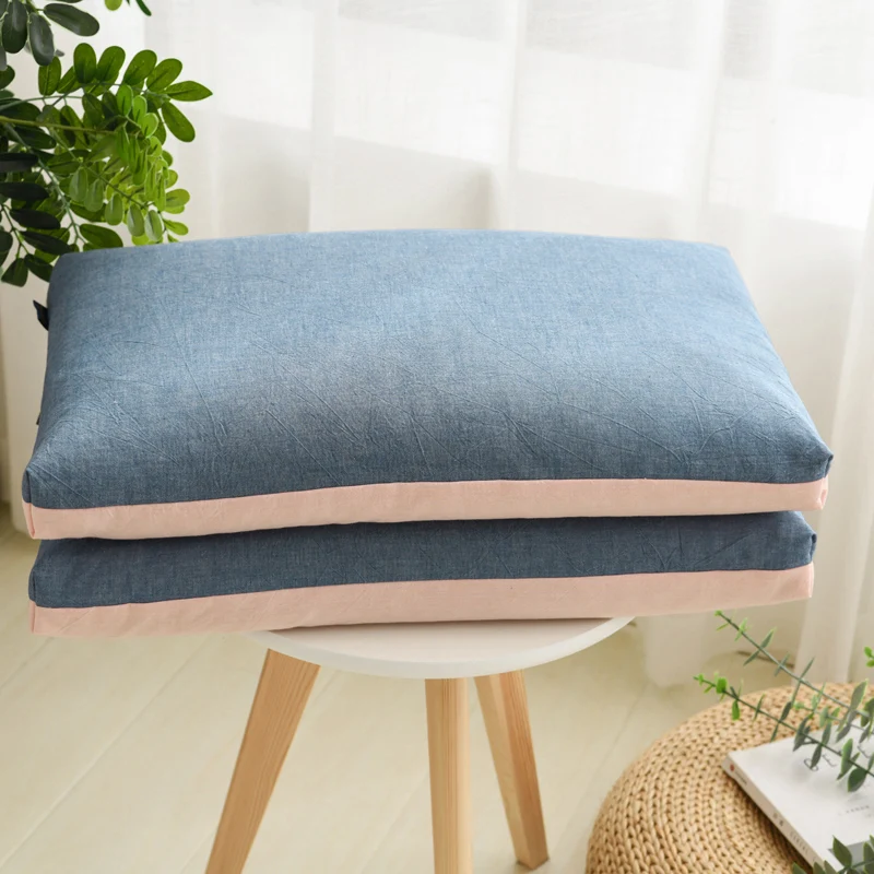 Buckwheat Pillow Core Low Pillow Single Person Hard Whole Head Full Shell Leather Qiaomai Thin Neck Protection Pillowcase