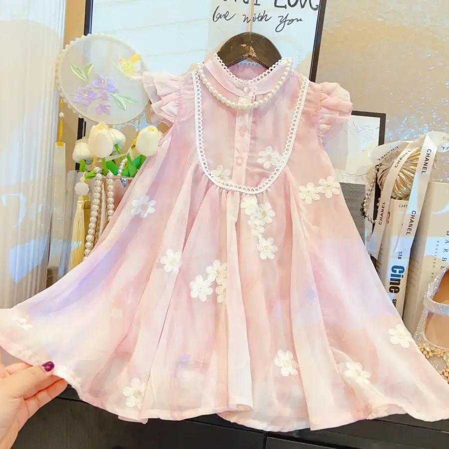 

Girls Princess Dresses Summer 2025 Children Fashion Dress For Baby Girl Birthday Party Outfits Kids Wedding Dresses Costume 6 7Y