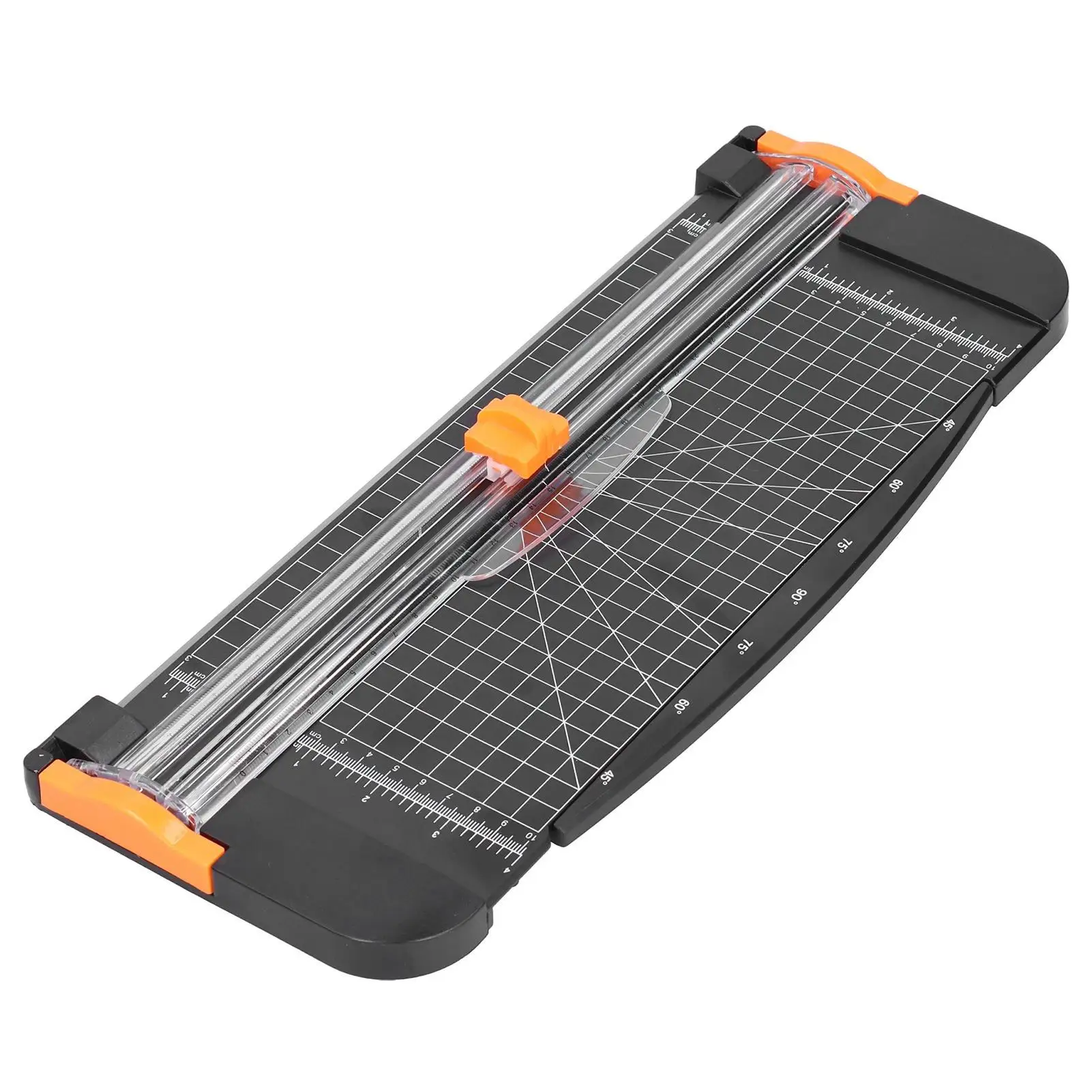 ABS Paper Trimmer Cutter - Safe Scrapbooking Tool for Photos & Labels - Manual Sliding Cutting Device